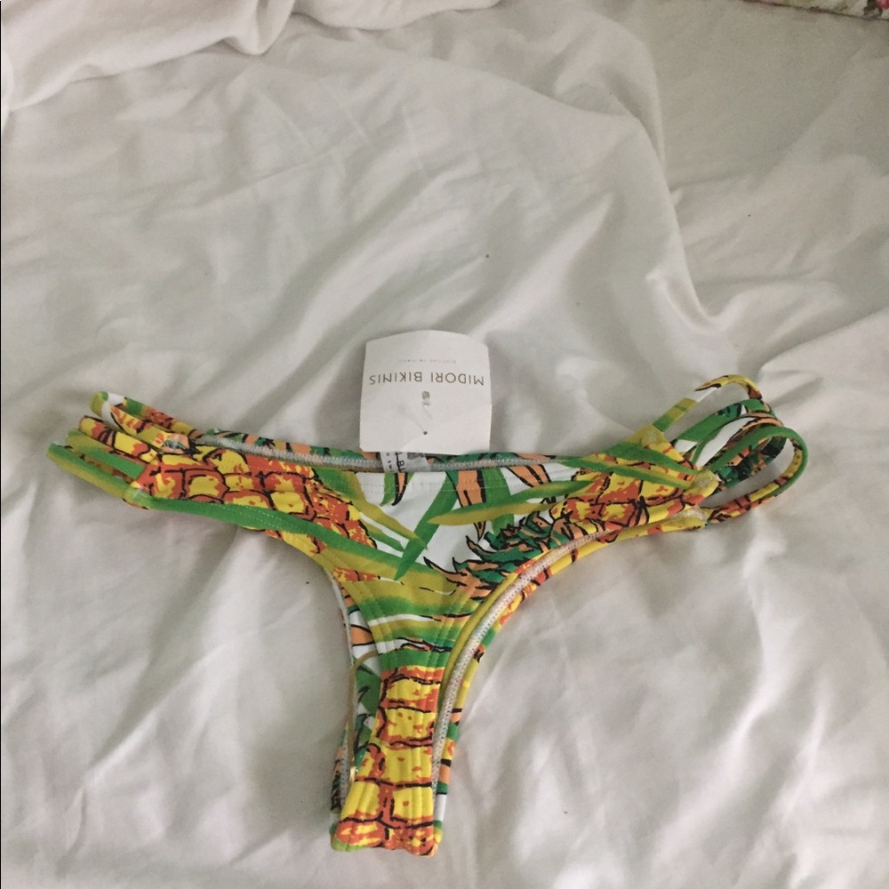 NWT Midori Pineapple Tavarua bikini bottom